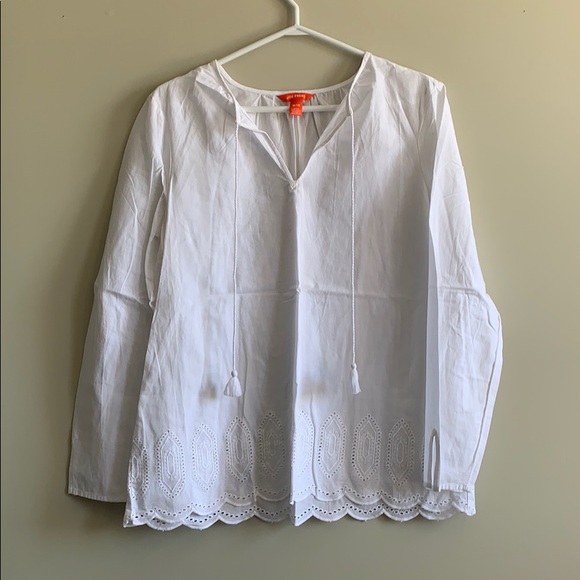 Joe Fresh Tops - Never Worn White Cotton Tunic with Eyelet Design